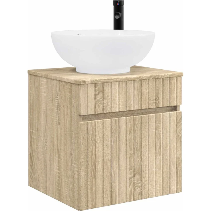 vidaXL Badezimmerschrank-Set 3 stk. Sonoma-Eiche 157 x 44,5 x 80 cm 3405759 – Bild 4