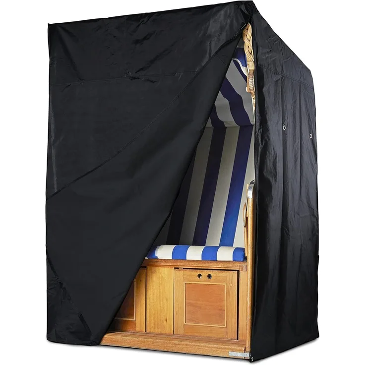 Grandeur Schutzhülle für Strandkorb extra wasserabweisend UV-beständig Polyester Schwarz