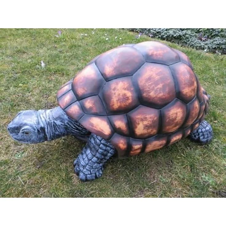 XXL Premium Schildkröte lebensgross ca. 112cm Riesenschildkröte Garten Deko Figur – Bild 5
