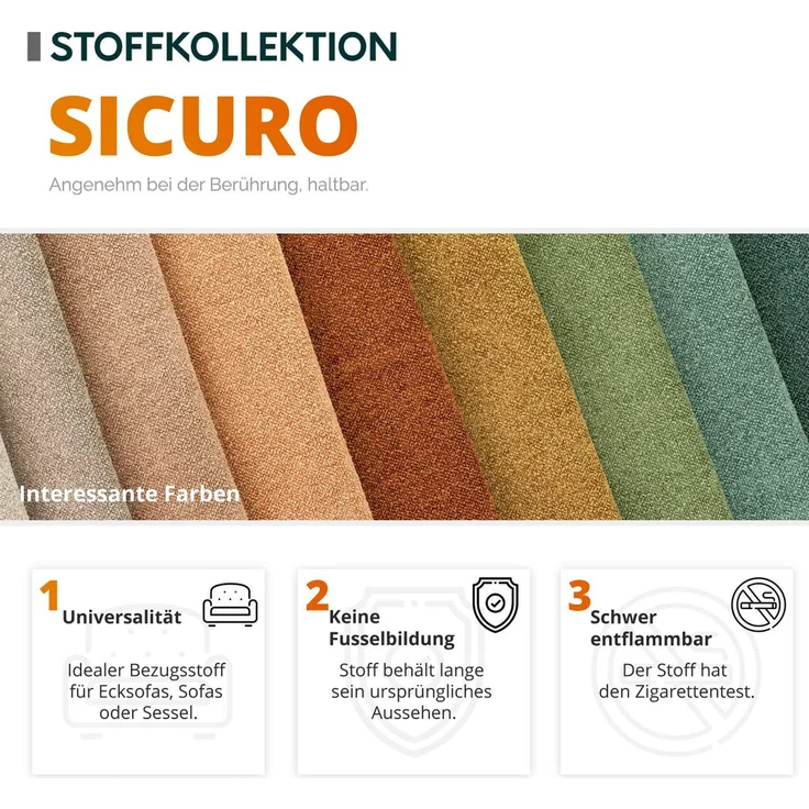 Polsterhocker Orkan Klein (Farbe: Sicuro 45) – Bild 5