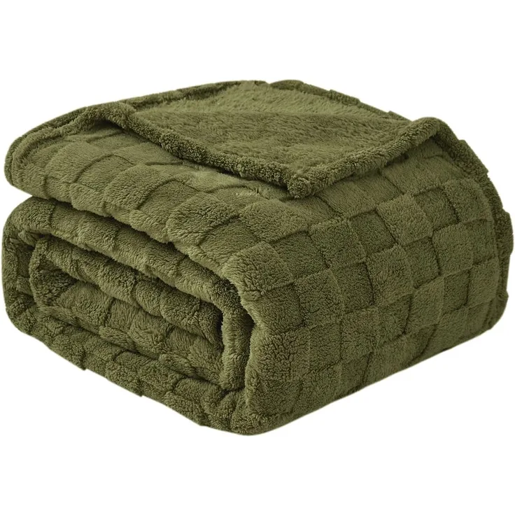 Good Nite Tagesdecke Gemütliche Fleecedecke - flauschig & kariert für alle Jahreszeiten, Flauschig, Weich, Bequem, Leicht