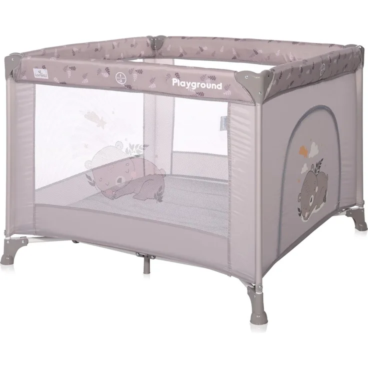 Lorelli Reiselaufstall Playground faltbar seitliche Öffnung Matratze Tragetasche beige