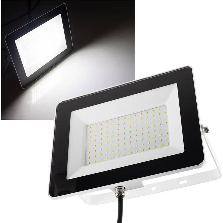 LED-Fluter "CTF-SLW 98" IP65, 100W, 7670lm, 4000K neutralweiß – Bild 1