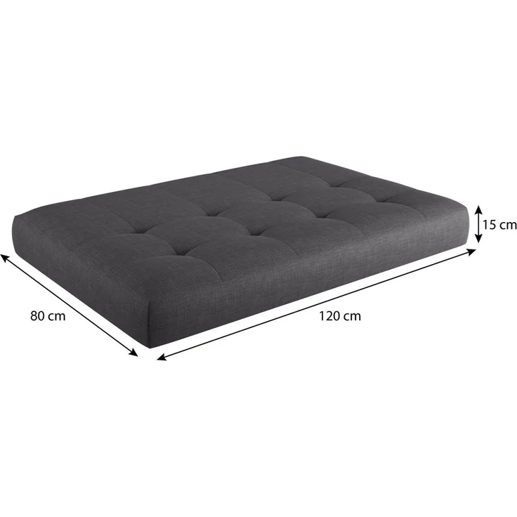 sunnypillow Palettenkissen Kaltschaum Palettenauflage Palettenpolster Palettensofa Sitzkissen Rückenlehne gesteppt 8er Set Grey – Bild 3
