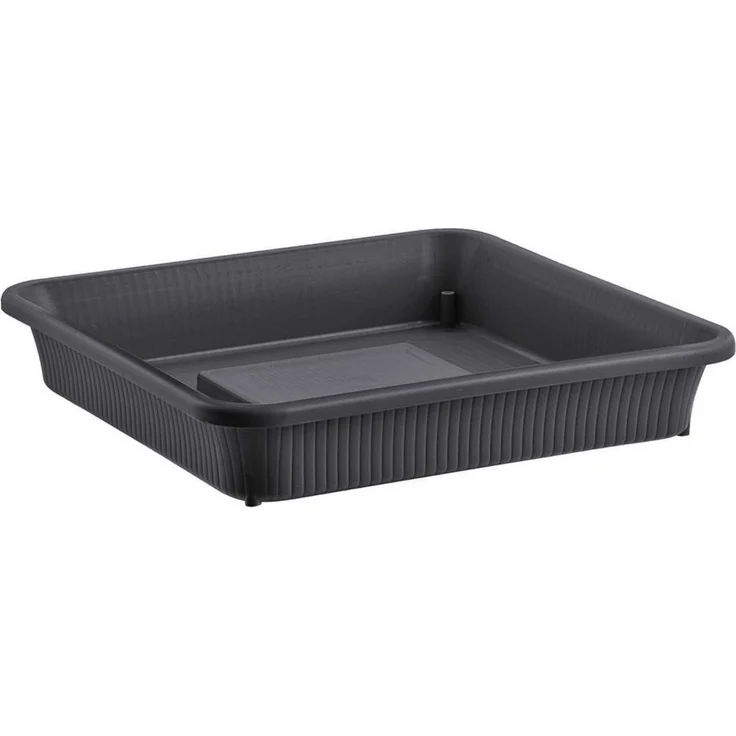 BURI Pflanzkübel XXL Pflanzkübel 60x60 Blumentopf Wasserspeicher Blumenkübel grau 70 L – Bild 3