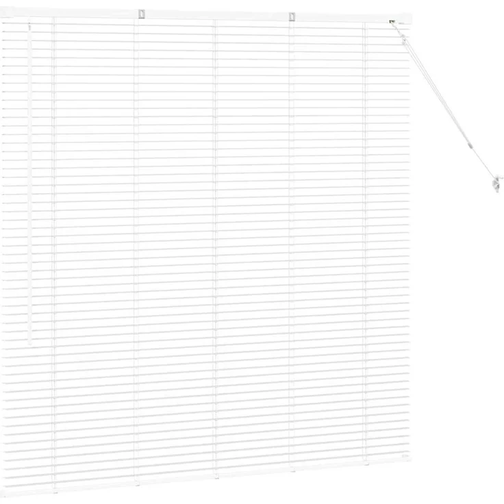 vidaXL Balkenjalousien Weiß 130 x 130 cm Aluminium 42005978 – Bild 6
