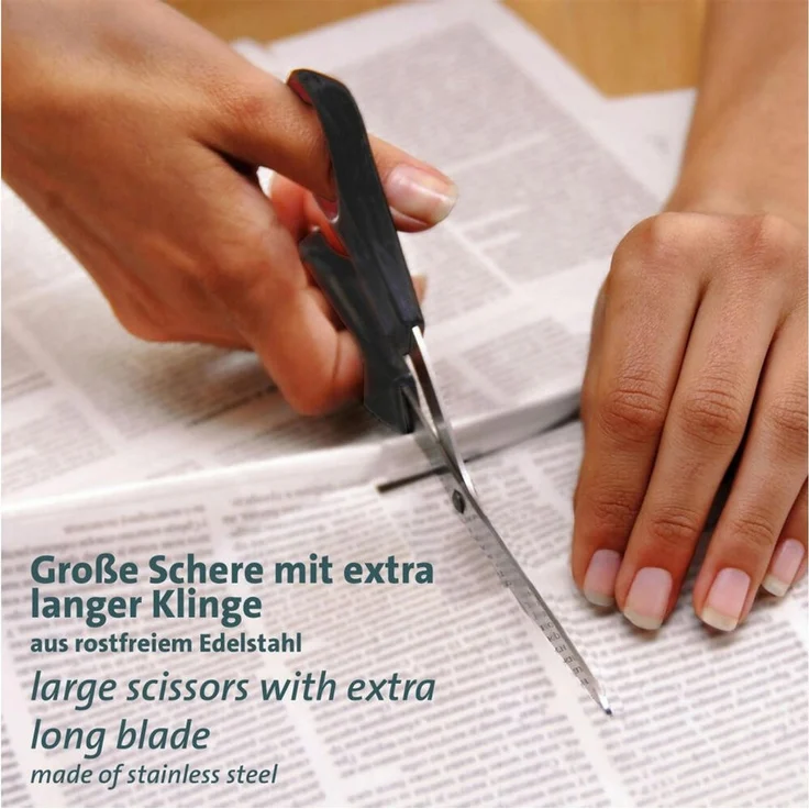 WESTMARK Scheren-Set 3-tlg, je 1x Bastel- u. Nähschere, Universal-Haushaltsschere, Papiers – Bild 3