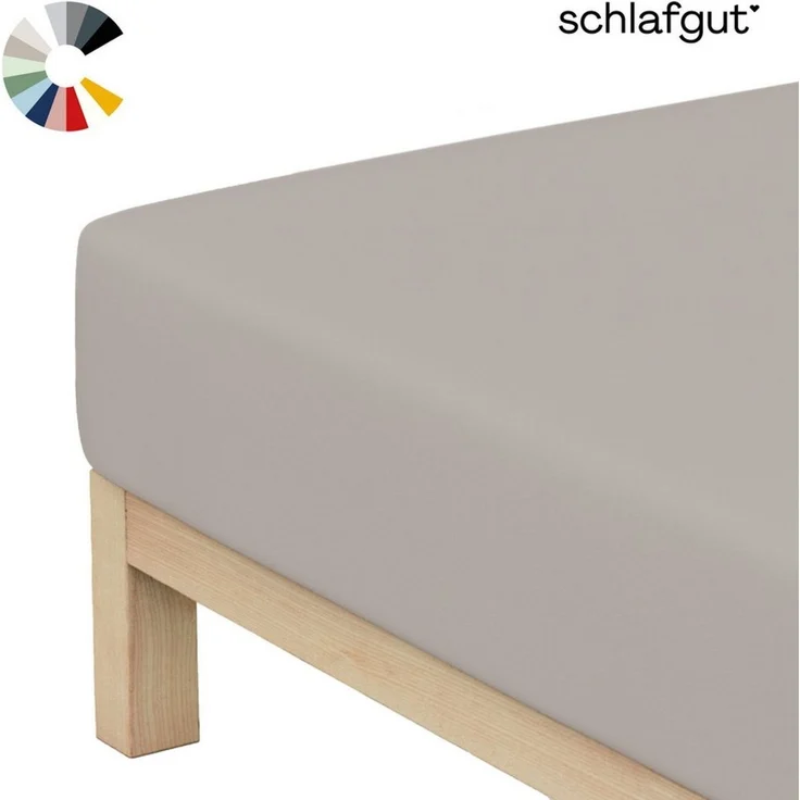 Schlafgut Mako Jersey Spannbetttuch Spannbettlaken 180x200 200x200 – Bild 1