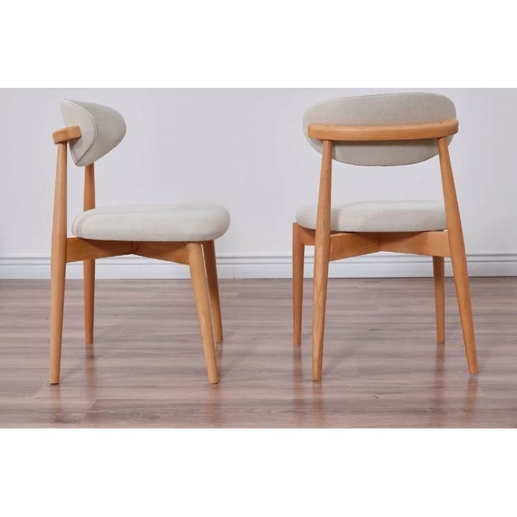 Skye Decor 'Bohem - Oak, Beige' Stuhlset (2-teilig), Eiche / Beige, 44 x 81 x 50 cm – Bild 1
