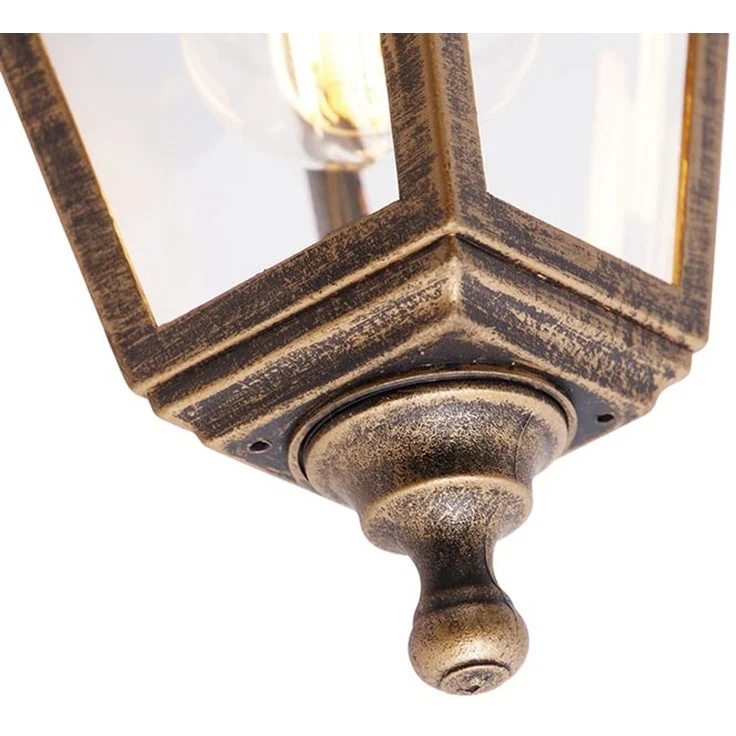 Qazqa Außen-Wandleuchte Capital, ohne Leuchtmittel, E27, Gold/Messing, Klassisch / Antik, Kunststoff, 1-flammig – Bild 5