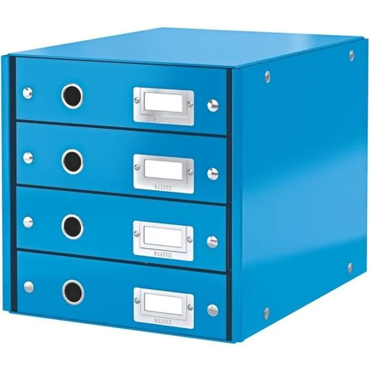 Leitz Schubladenbox 4 Fächer Karton blau