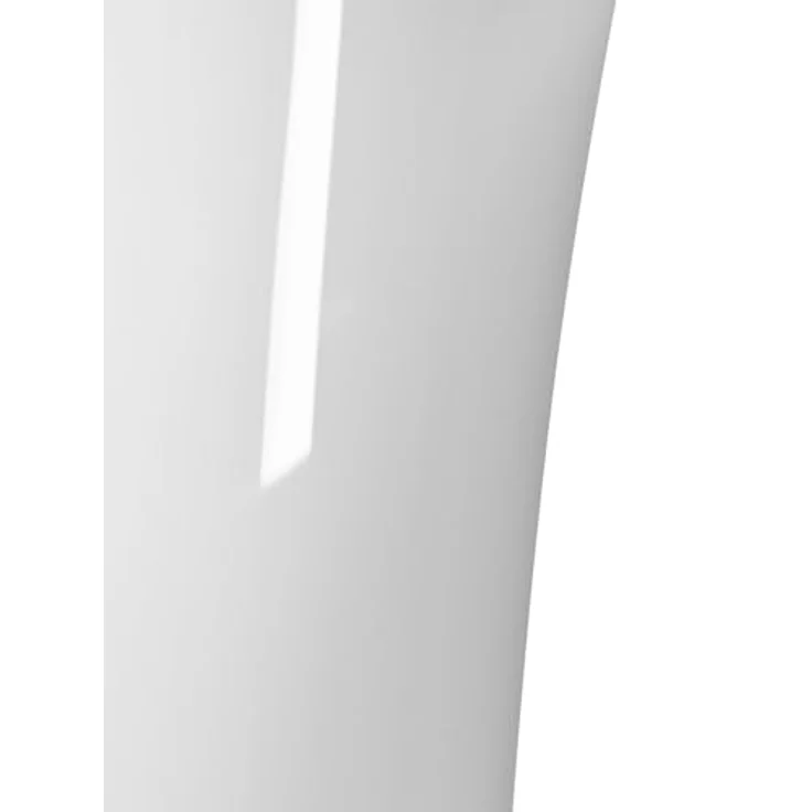 LEONARDO HOME Bloom, geschwungene konische Glasvase, elegante weiße Lackierung, 21 cm, 1,5l – Bild 3