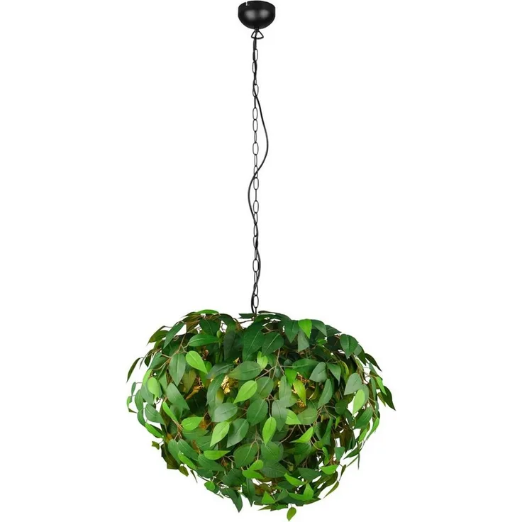 lightling Pendelleuchte Lea, ohne Leuchtmittel, Höhe anpassbar, Stoffschirm, IP20 Indoor, Ø 70 cm