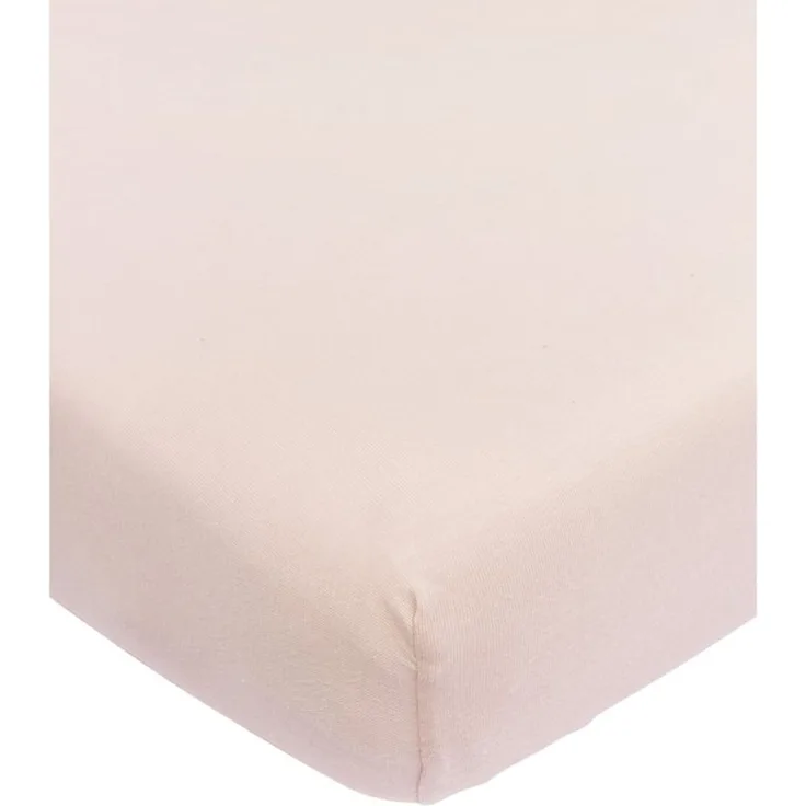 Meyco Baby Spannbettlaken Soft Pink, Jersey, Gummizug: Rundum, (1 Stück), 40x80/90cm - 1-pack