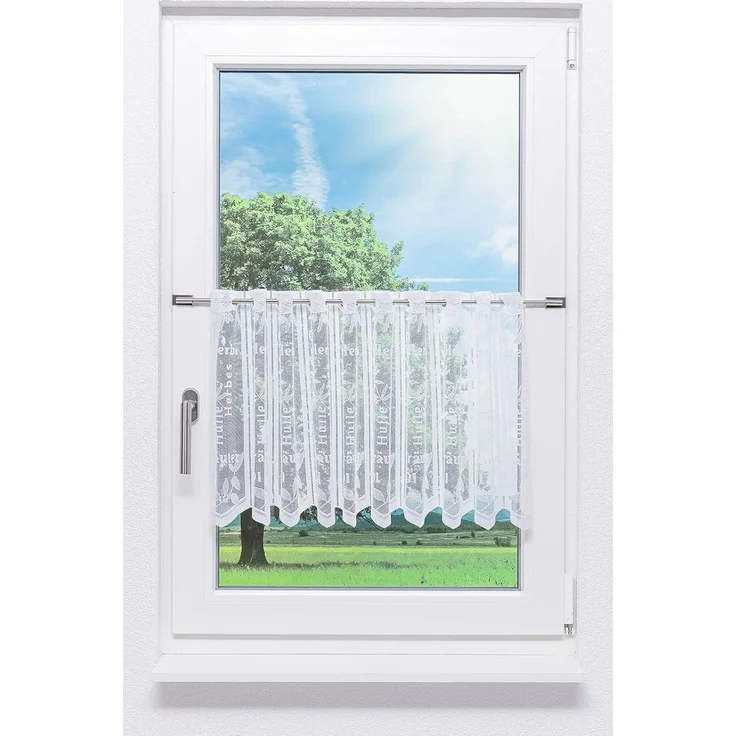 Lysel Scheibengardine - Provence (Bx H) 150cm * 45cm weiß/weiß – Bild 1