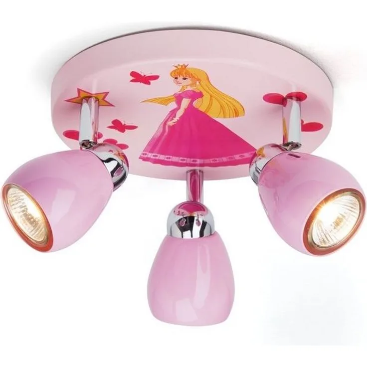 Brilliant Leuchten No. G55934-17 LED Spotrondell Princess 3-flg GU10 rosa
