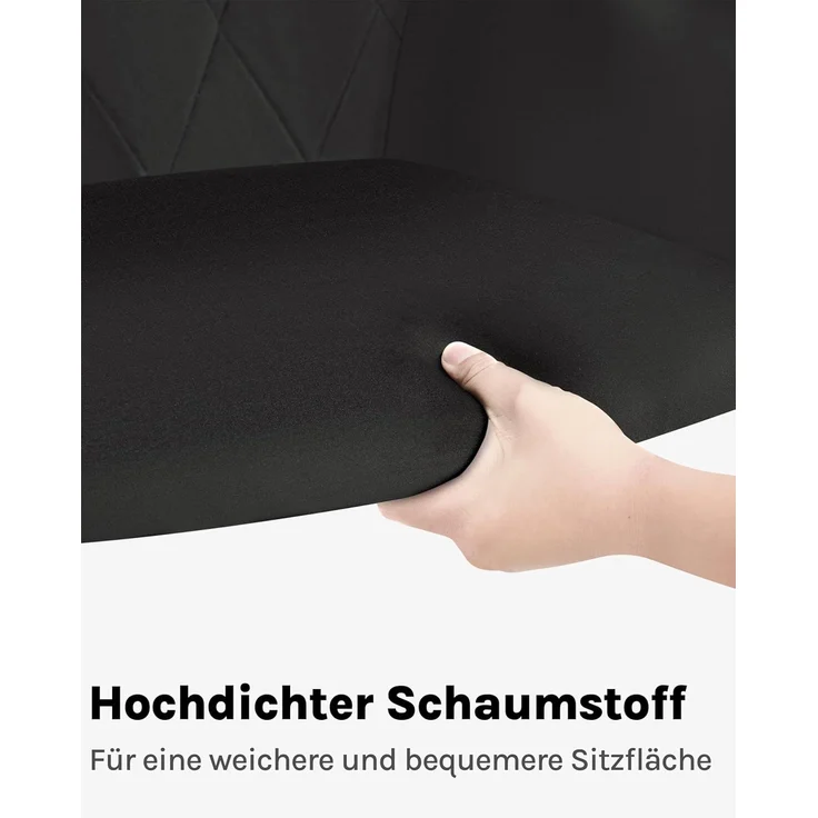 Woltu Esszimmerstuhl (1 St), mit Samtbezug, Küchenstuhl, mit Metallbeinen – Bild 6