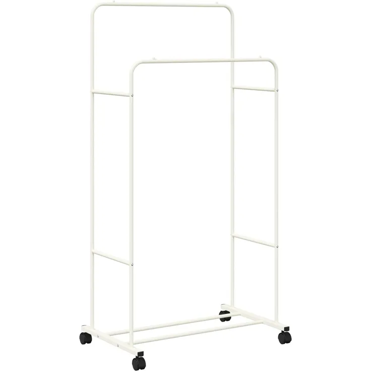 vidaXL Kleiderständer Uni Weiß 80 x 53 x 156 cm 42021355