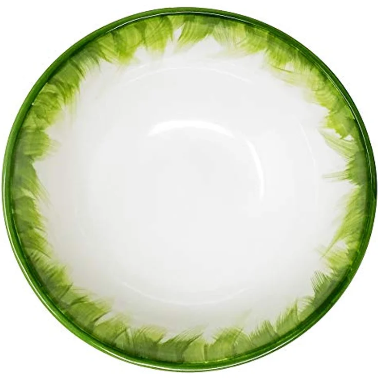 Lashuma Servierschale Blumenwiese, Keramik, (1-tlg), Runde Salatschüssel aus Italien 22 cm Ø – Bild 5
