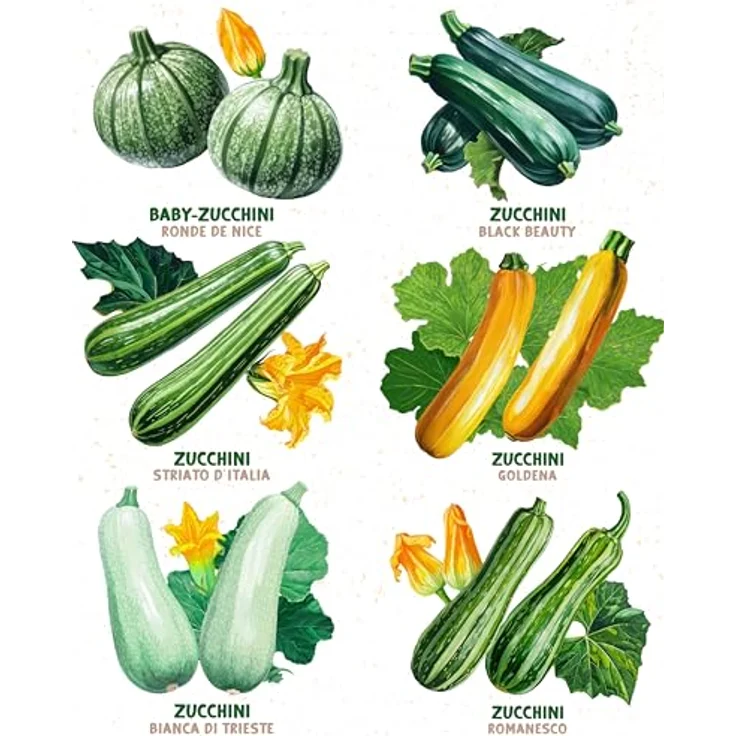 ZenGreens® - Bio Zucchinisamen im 6er Set - 6 Zucchini Samen für den einfachen Anbau im Garten, Balkon oder Hochbeet - Pflanzensamen - Saatgut – Bild 7