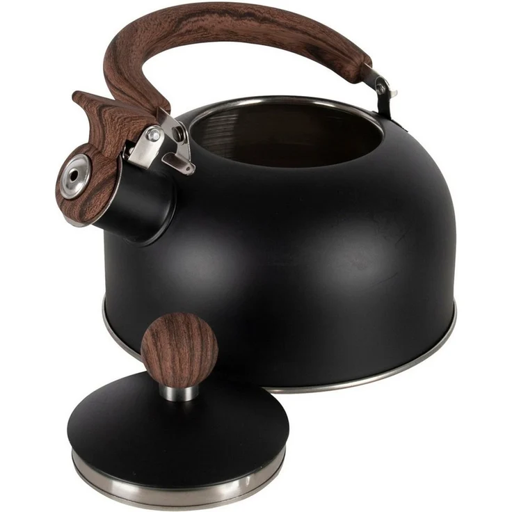 Bo-Camp Teekanne Camping Wasserkocher Pettygrove 1, Flötenkessel Teekessel Edelstahl 1,2L – Bild 3