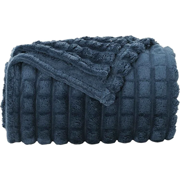 vidaXL Wohndecken 6 stk. Marineblau 95 x 220 cm 2,75 kg Fleece 42016957 – Bild 5