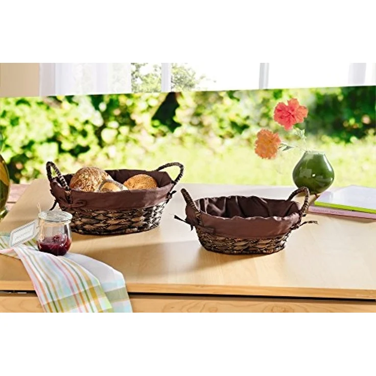 2er Set Schale Mokka Tischschale Dekoschale Obstschale Obstkorb Schüssel Korb – Bild 6