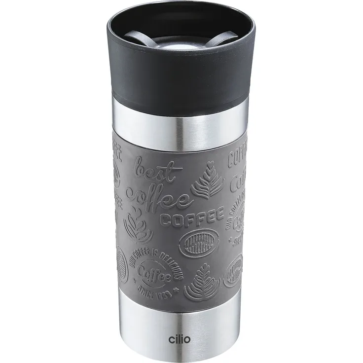 Isoliertrinkbecher VIAGGIO 360 ml grau