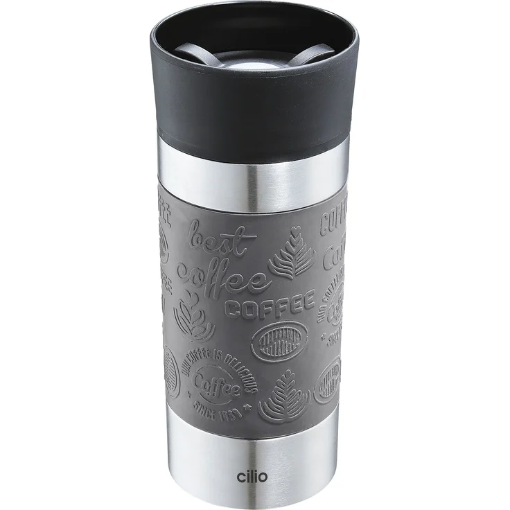 Isoliertrinkbecher VIAGGIO 360 ml grau – Bild 1