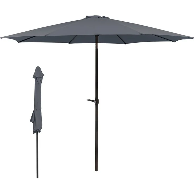 Thanaddo Sonnenschirm Gartenschirm Terrassenschirm Balkonschirm Marketschirm, Strandschirm mit Kurbel, UV Schutz, Windfest – Bild 1