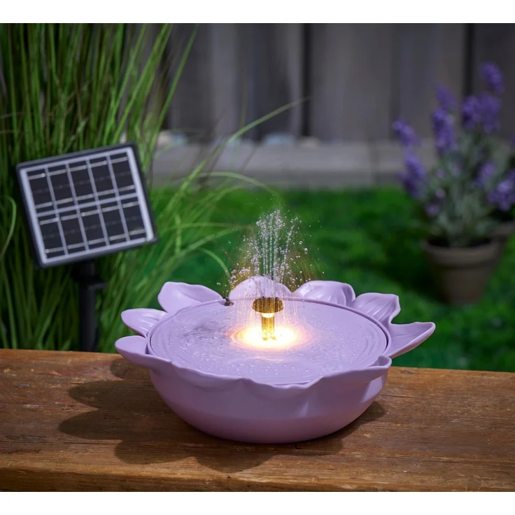 Northpoint Gartenbrunnen Solargartenbrunnen mit LED für Außenbereich – Bild 1