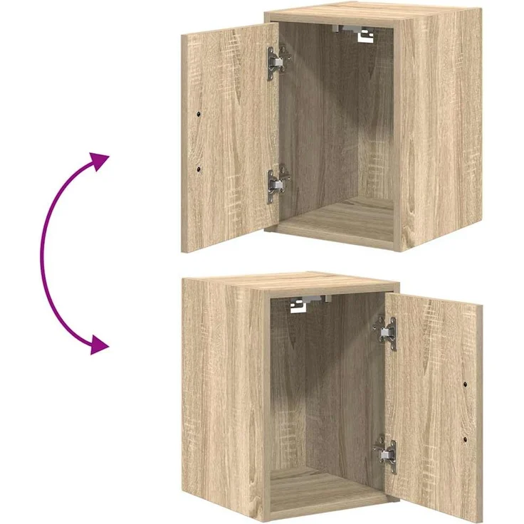 vidaXL Garagen-Wandschrank Sonoma-Eiche Holzwerkstoff 860611 – Bild 8