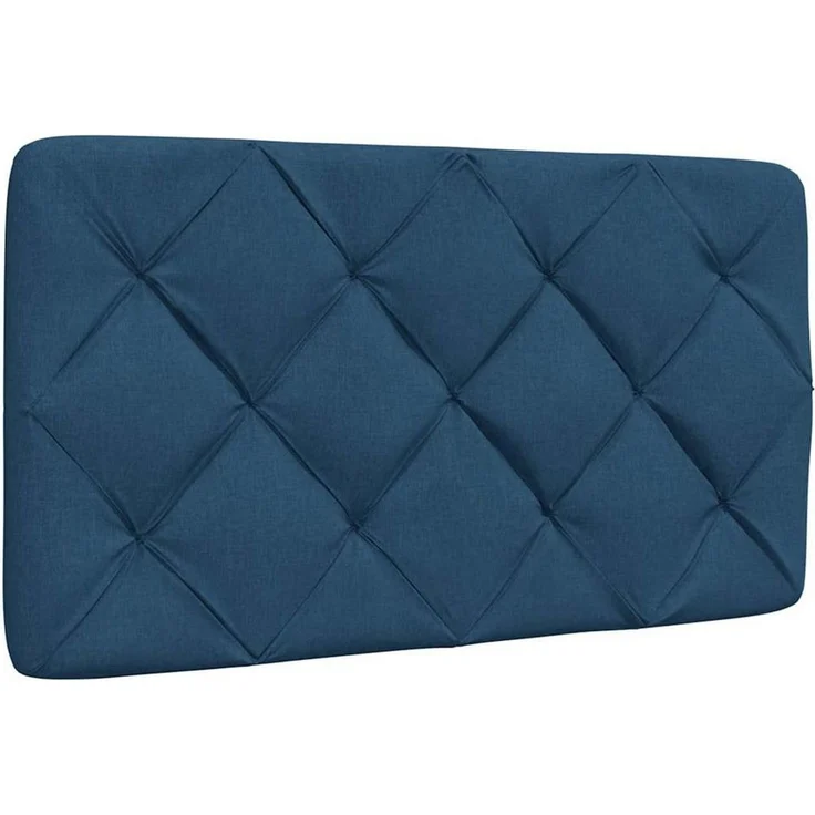 vidaXL Bett Kopfteil-Kissen Blau 80 cm Stoff (1-tlg) – Bild 5