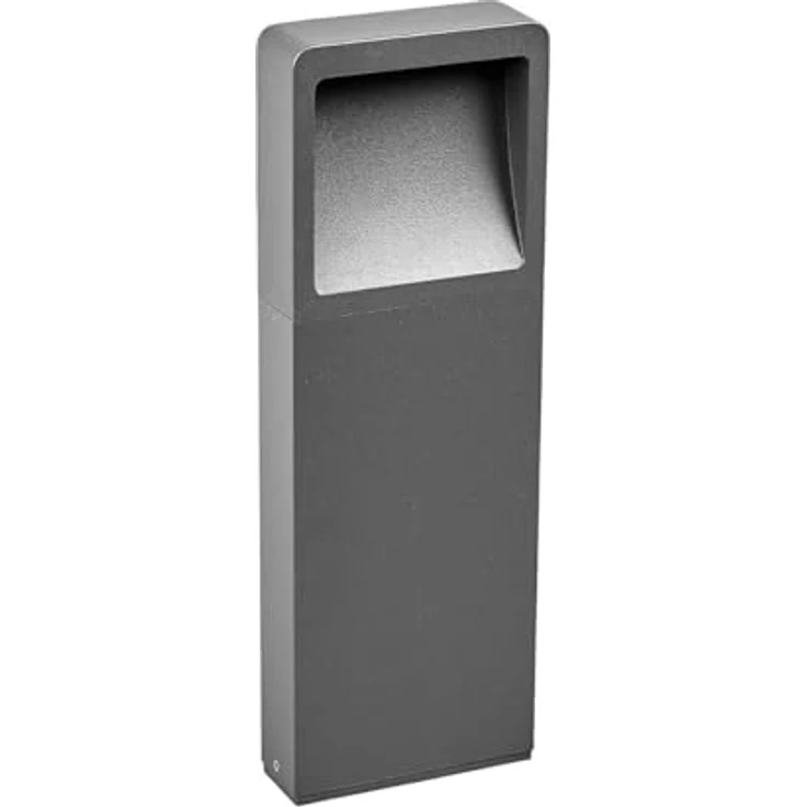 Lucande LED Wegeleuchte, Sockelleuchte aus Aluminiumdruckguss in grafitgrau, IP54, 35 cm, warmweiß 3000K, 180 lm – Bild 1