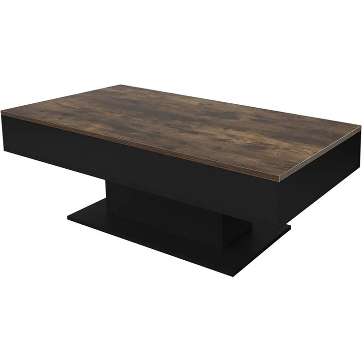 ML-DESIGN Couchtisch Beistelltisch mit 2 Staufächern unter Schiebeplatte Truhefunktion, Wohnzimmertisch 2 Stauräume Sofatisch mit aufziehbare Tischplatte – Bild 1