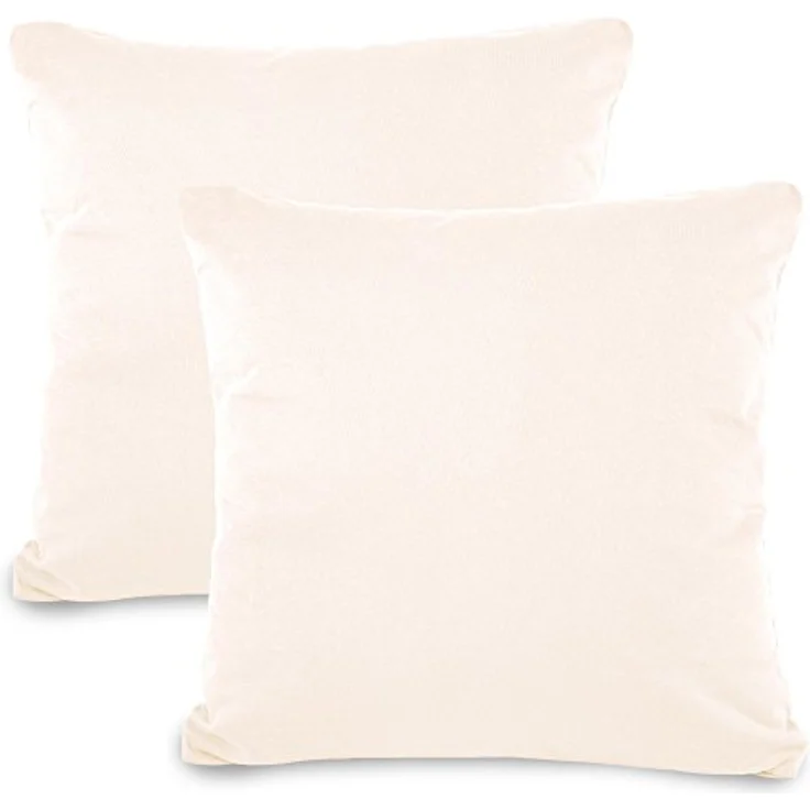 aqua-textil Kissenbezüge Classic Line Kissenbezüge Kissenhüllen 2er Set 40x40cm schneeweiß – Bild 2