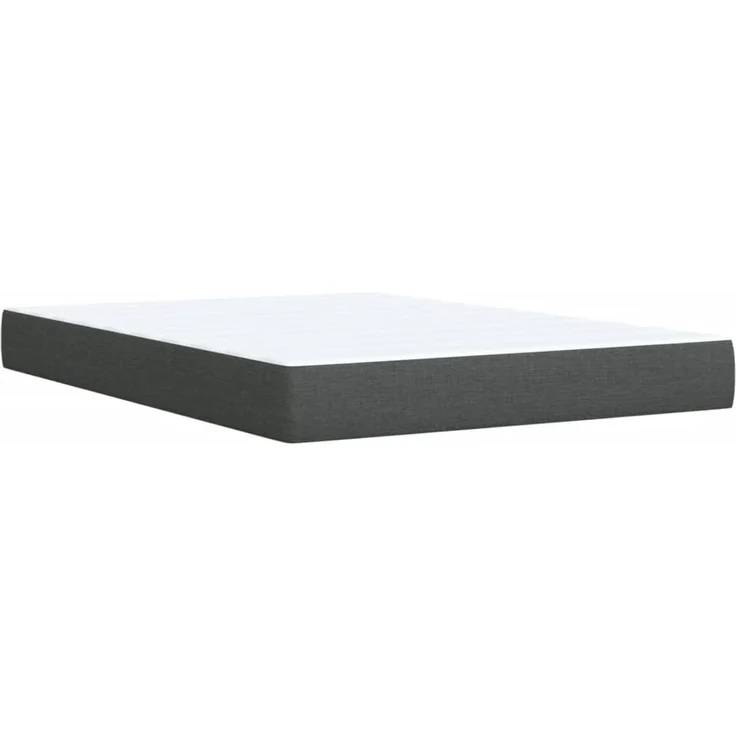 vidaXL Boxspringbett mit Matratze Dunkelgrau 140x200 cm Stoff 3285905 – Bild 10