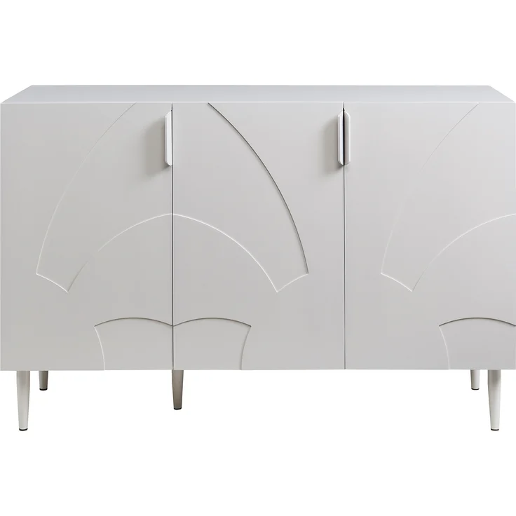 Sideboard Starvili mit 3 Türen 75x115x38 cm Beige [en. casa] – Bild 5