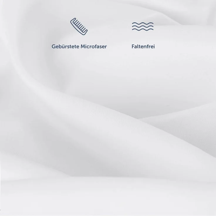 Blumtal® Mikrofaser Spannbettlaken 200x220 cm 2er Set - Oekotex zertifiziertes Bettlaken 200x220 cm - Spannbetttuch 200x220 cm - Leintuch 200x220 cm - Bettlaken 200x220 - Spannbettlaken 220x200 weiß – Bild 4