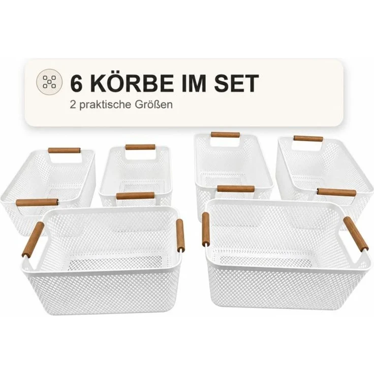 Relaxdays Aufbewahrungskorb 6er Set – Bild 8