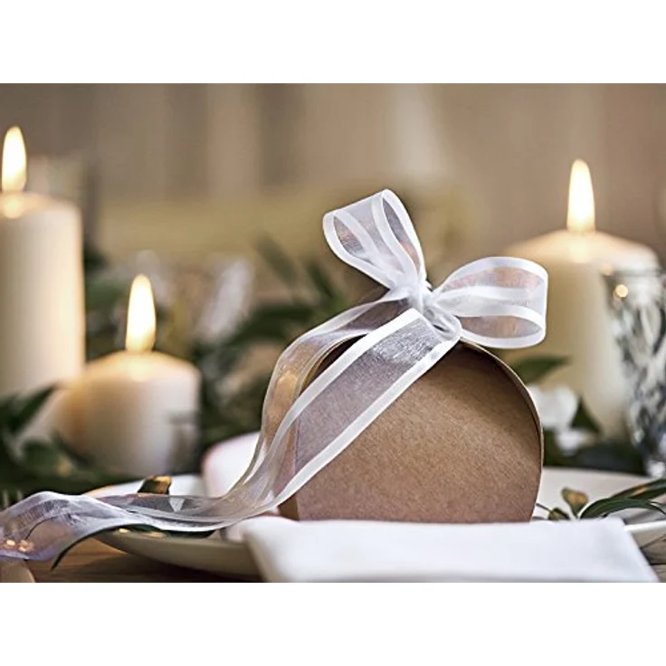 partydeco Geschenkbox, Geschenkbox für Gastgeschenke 8.5x7cm abgerundet 10er Set braun – Bild 3