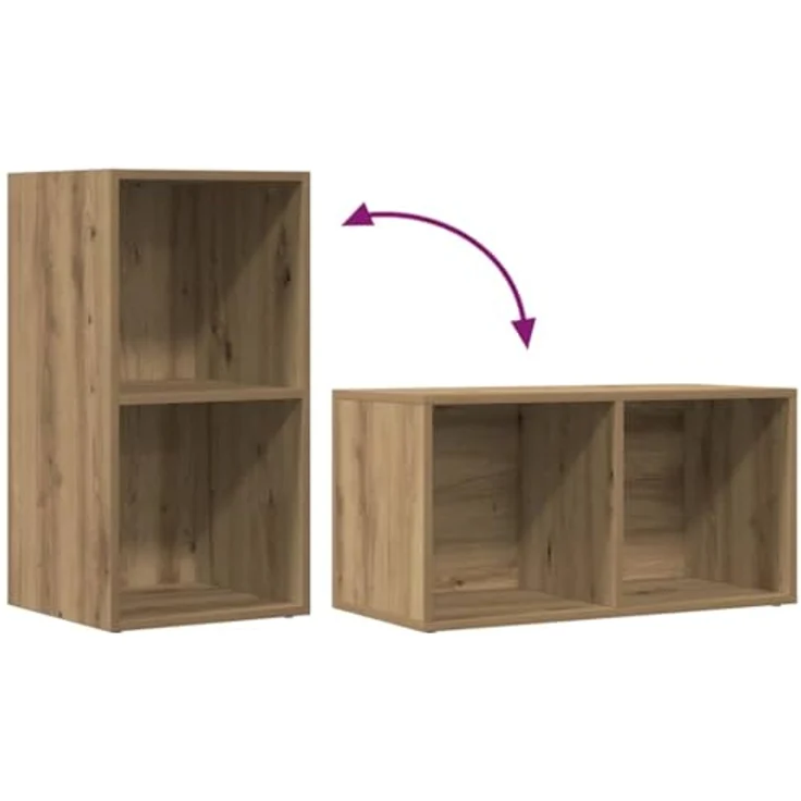 vidaXL Aufbewahrungstruhe Artisan-Eiche 69,5x34x36 cm Holzwerkstoff 855787 – Bild 5