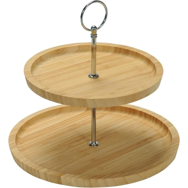 Etagere, Tortenständer, Kuchenständer, Küchenzubehör, Obstschale, Bambus, FSC