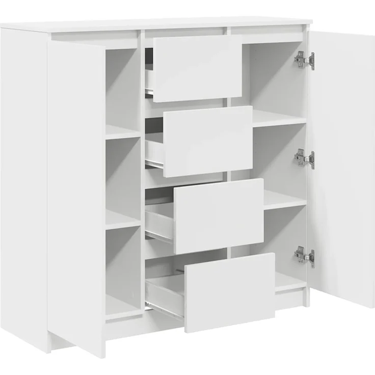 vidaXL Sideboard mit Schubladen Weiß 100,5x35x98,5 cm Holzwerkstoff 3328453 – Bild 4