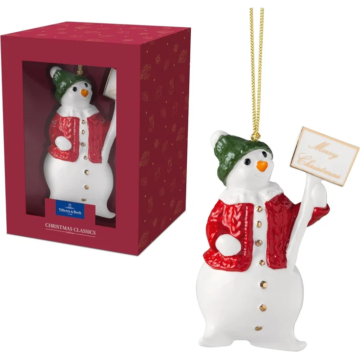 Villeroy & Boch Christmas Classics Ornament Schneemann 2024