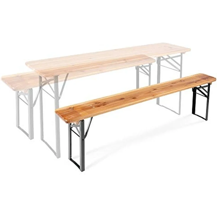 Stagecaptain Sitzbank "Hirschgarten" Bierzeltbank 177 cm (2-St), Gartensitzbank, Campingbank, Gartenbank zusammenklappbar – Bild 4