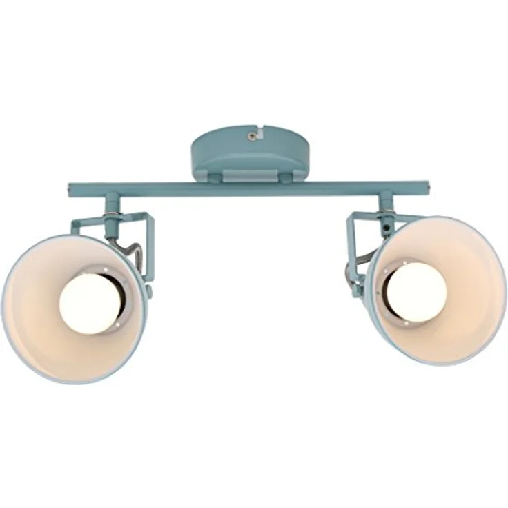 BRILONER - Deckenlampe Vintage schwenkbar, E14 Fassung, max. 40 Watt, Deckenleuchte, Lampe, Wohnzimmerlampe, Schlafzimmerlampe, Küchenlampe, Deckenstrahler, 30,4 x 10 x 18,1 cm, Mint-Weiß – Bild 6