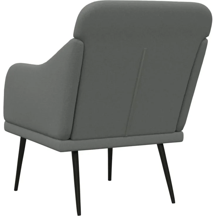 Sessel wohnzimmer, Relaxsessel Dunkelgrau 63x76x80 cm Stoff – Bild 5