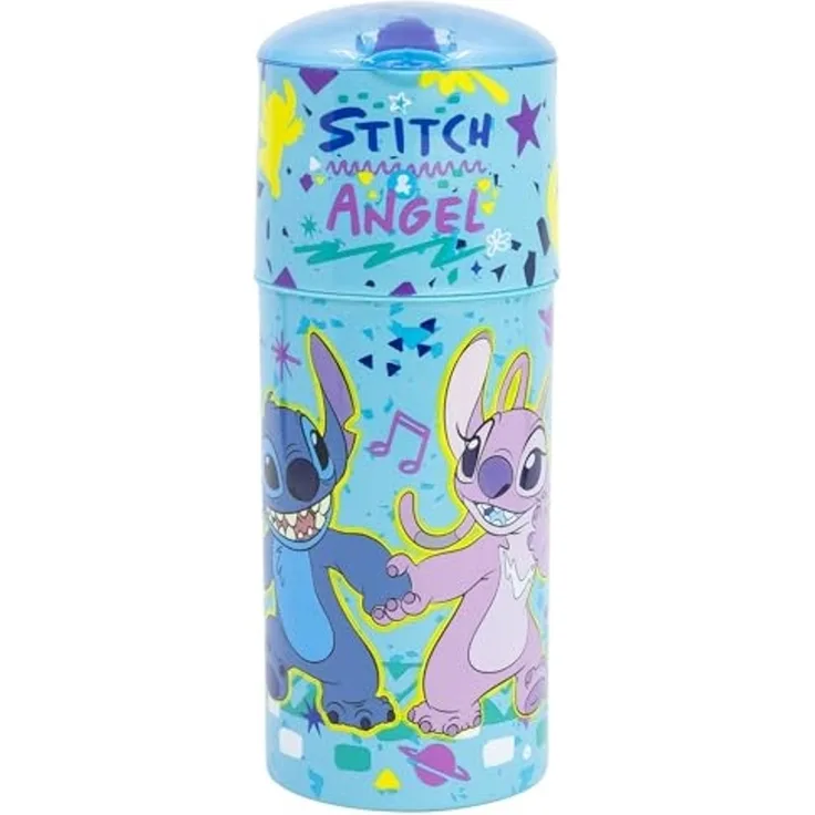 Storline Trinkflasche Disney Stitch Wasserflasche 350ml Kinder mit Auslaufschutz
