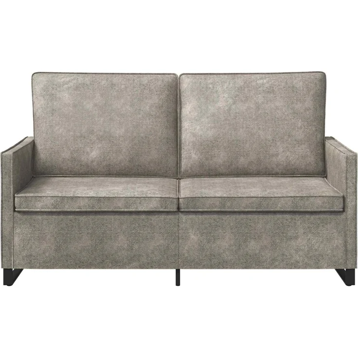 vidaXL 2-Sitzer Sofa Hellgrau 150 x 81 x 82 cm Kunstwildleder 42040996 – Bild 2